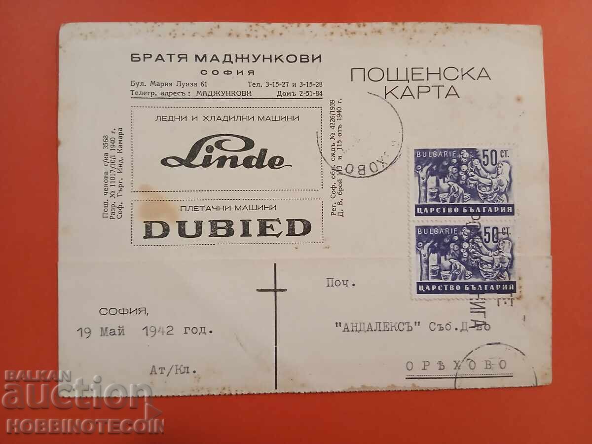 БЪЛГАРИЯ ПЪТУВАЛА ЛЕДНИ ХЛАДИЛНИ LINDE ПЛЕТАЧНИ МАШИНИ 1942