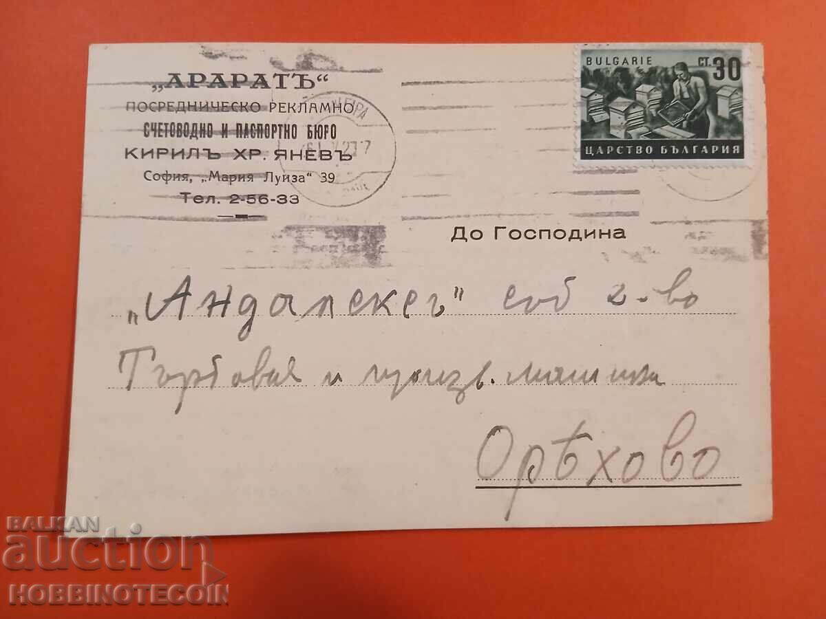 ΒΟΥΛΓΑΡΙΑ ΤΑΞΙΔΕΨΕ 50 ΣΤ ΛΟΓΙΣΤΙΚΗ και ΔΙΑΦΗΜΙΣΗ ΕΤΑΙΡΕΙΑ 1942