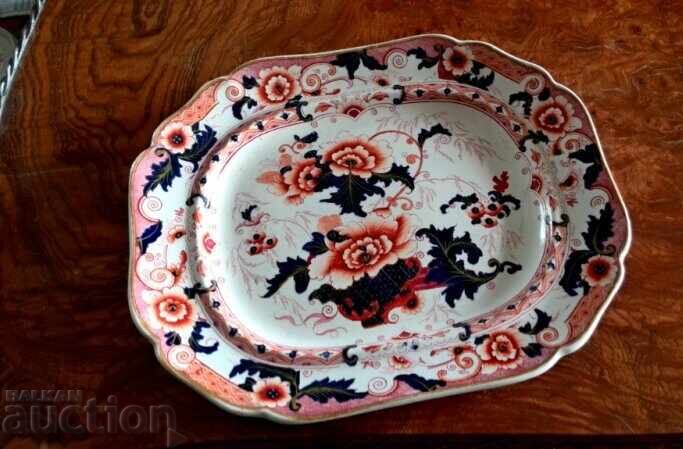 Licitație Bol de fructe antic din porțelan Staffordshire, John Ridgway Co