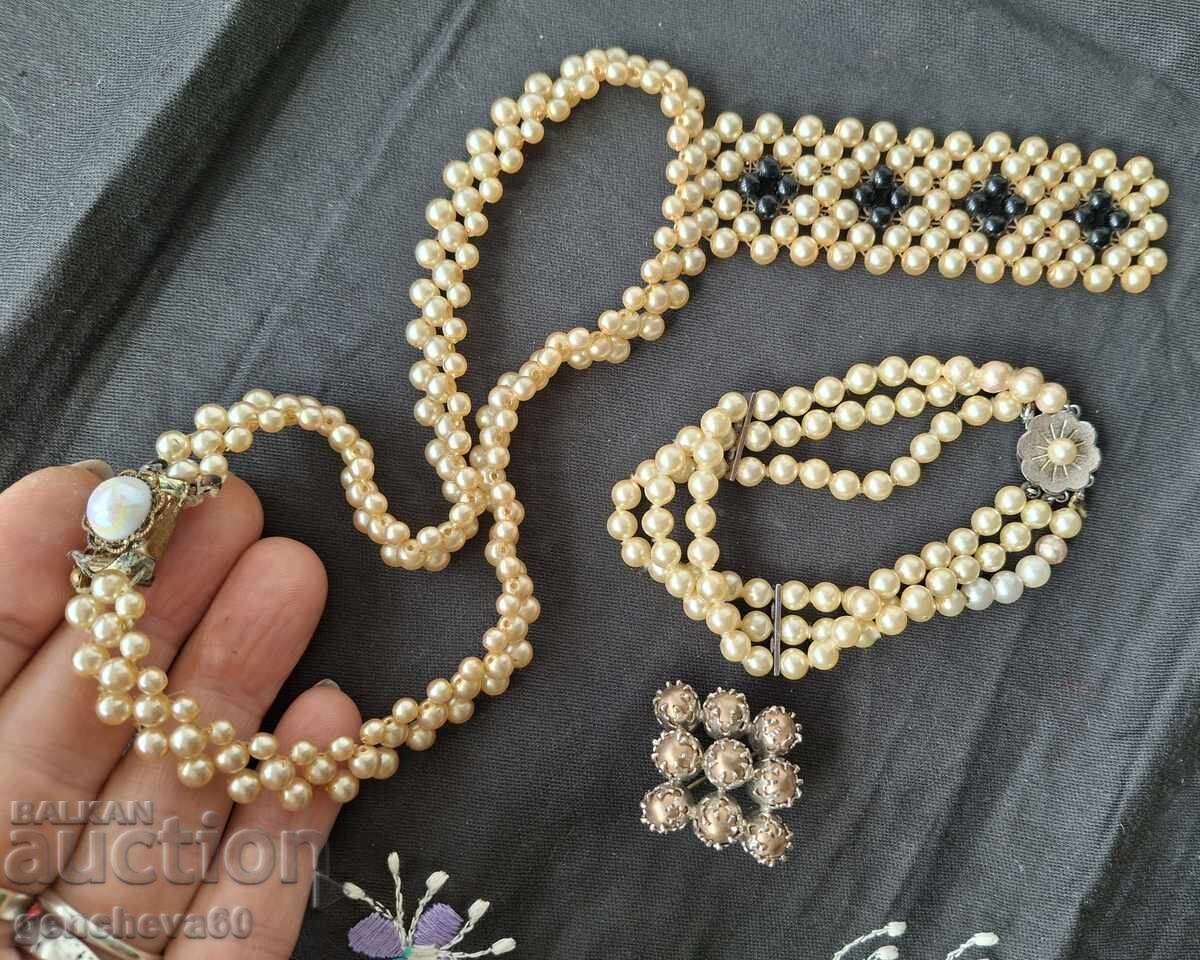 Old pearl necklace and bracelet - 5 Old pearl necklace and bracelet - 5