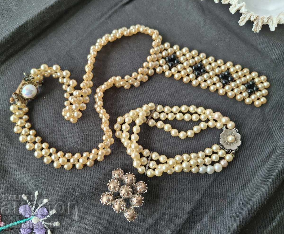 Old pearl necklace and bracelet - 6 Old pearl necklace and bracelet - 6