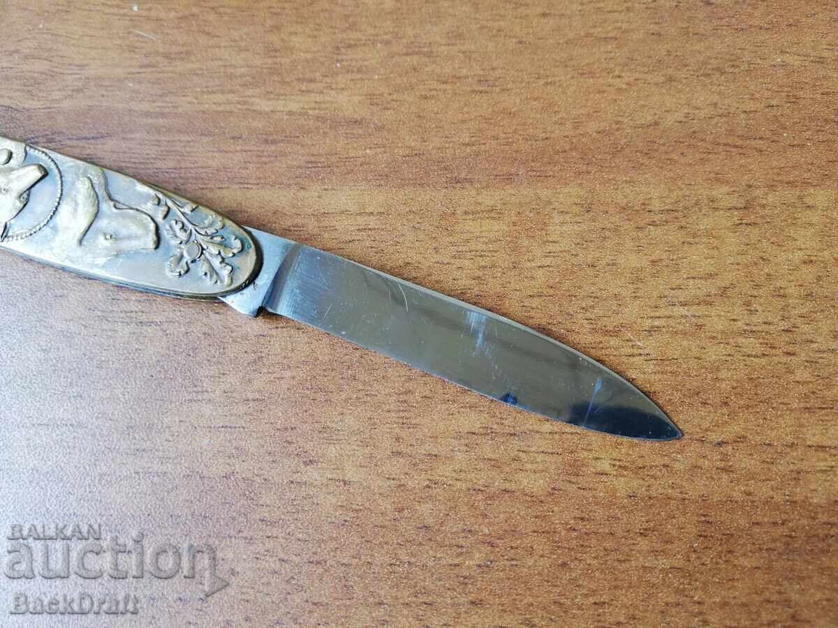 Delivery of German Pocket Folding Pocket Knife, Solingen, Hunting Dogs
