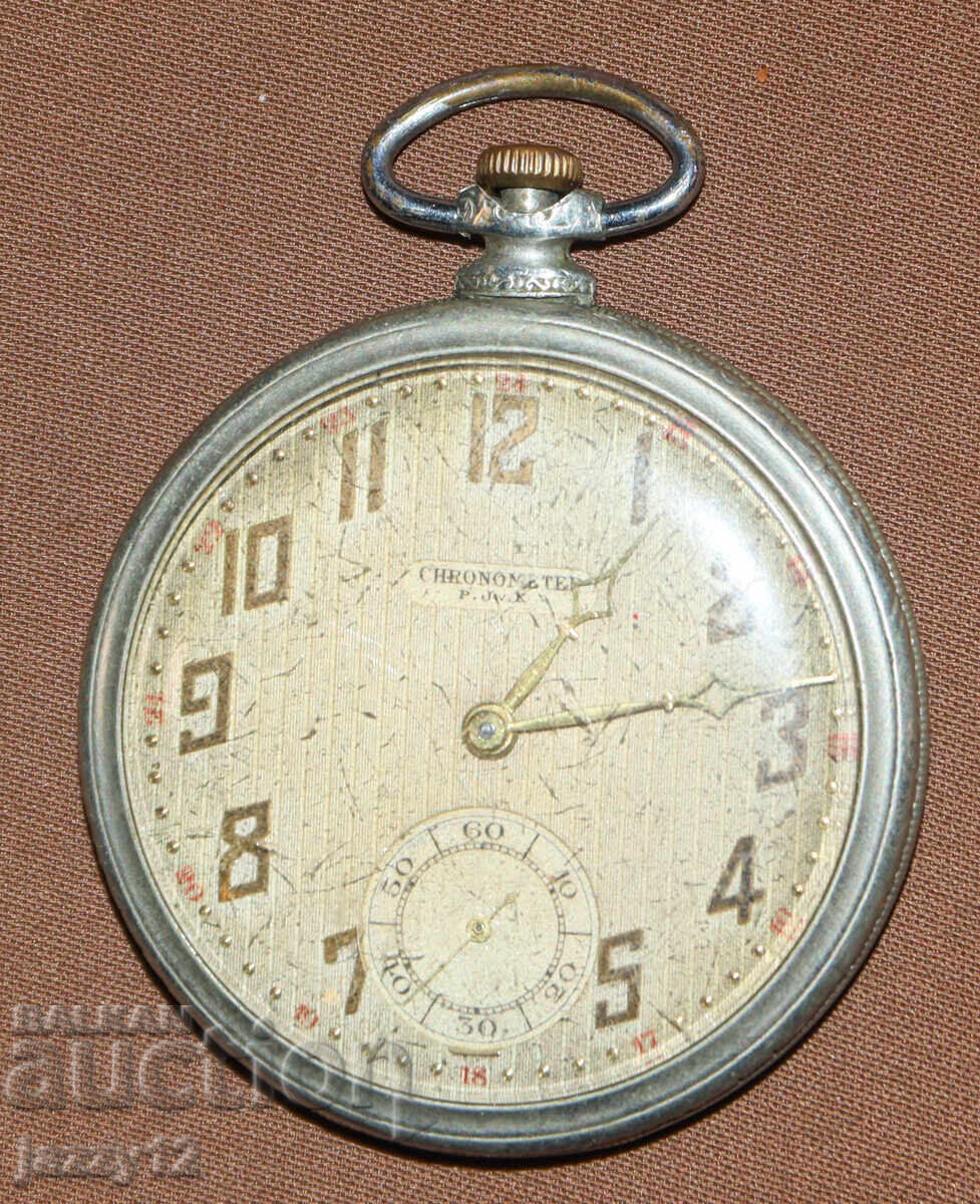 Ceas de buzunar elvețian antic cronometru cu preț 200.00 BGN | € 102.26