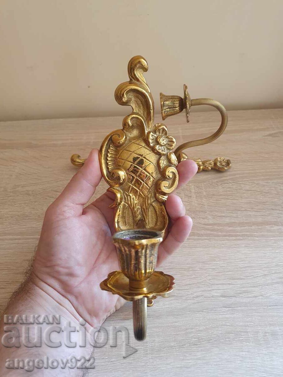 Auction Bronze wall sconces candle holders!!! Auction Bronze wall sconces candle holders!!!
