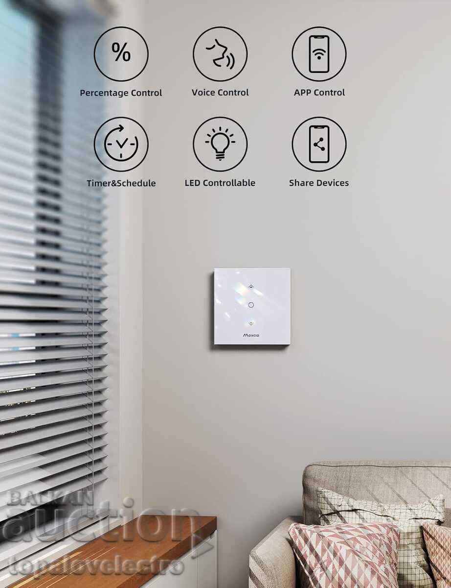 ΝΕΟ! Διακόπτης WiFi Maxcio για κουρτίνες, APP, ποσοστό και χρονοδιακόπτης με τιμή 11.00 BGN | € 5.62
