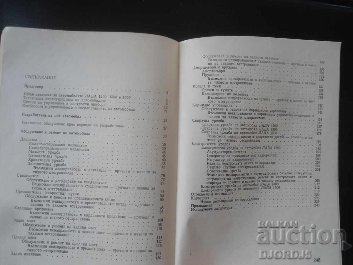 Licitație Autoturisme "JIGULI - LADA"