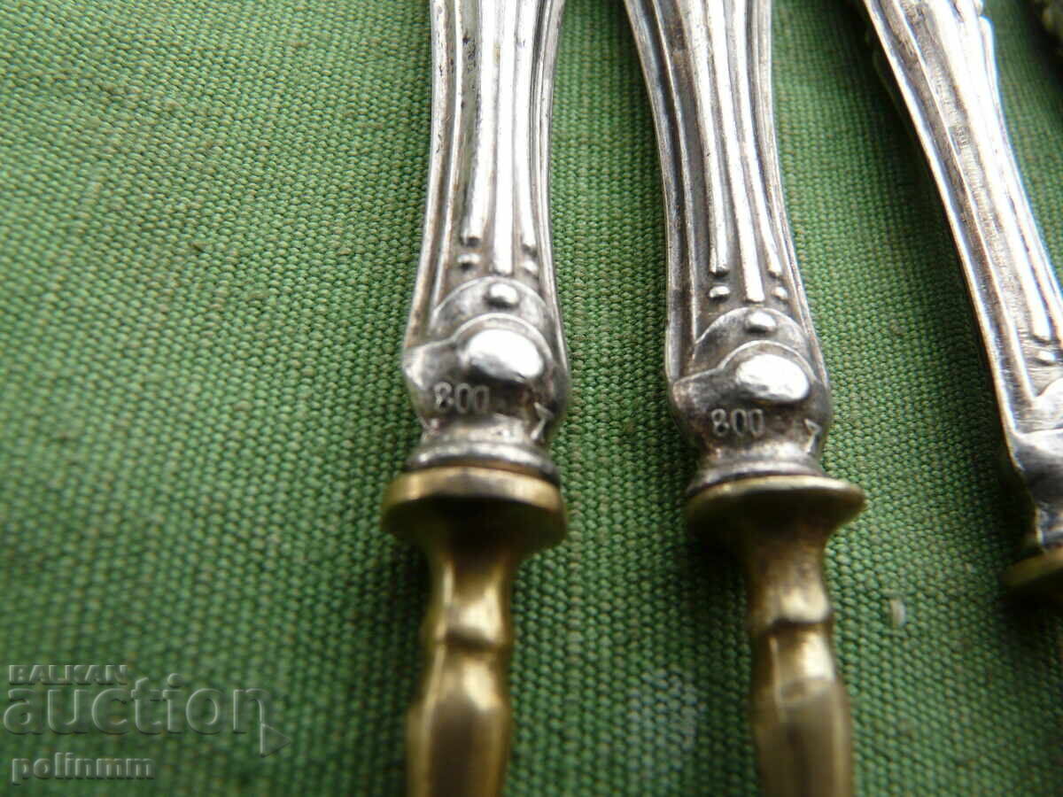 Δημοπρασία Ρετρό πιρούνια για γλυκά - 5 τμχ