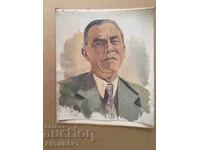 Portret de bărbat ulei, pânză 23/19cm - până în 1944