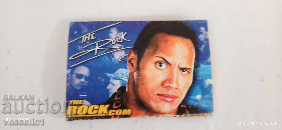 Autocolante vechi cu luptători, 8 bucăți, The Rock, Triple H, Chris Jericho