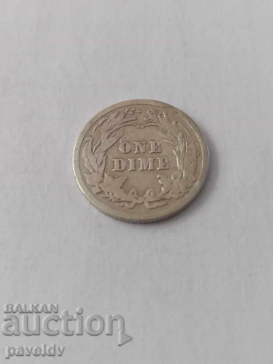 1 дайм - 1906г. - САЩ с цена € 3.00 | 5.87 лв. 1 дайм - 1906г. - САЩ с цена € 3.00 | 5.87 лв.