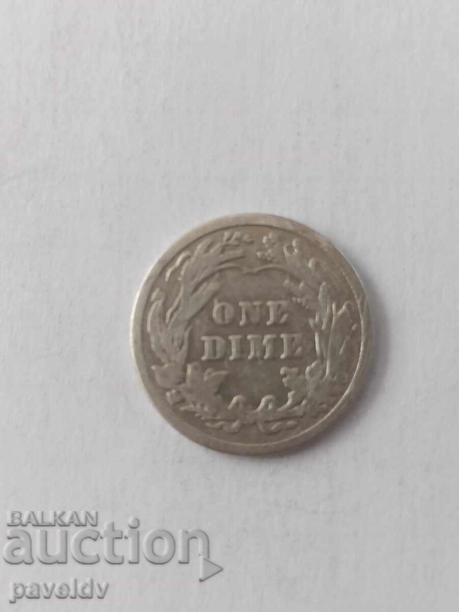 1 дайм - 1906г. - САЩ