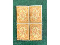 Stamps Large Lion I (3 st.) - 1882 - Mint block of four