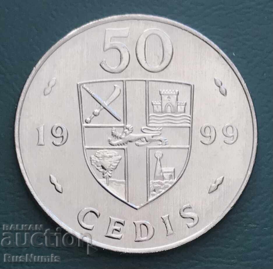 Ghana. 50 de locuri 1999 UNC. cu preț 5.00 BGN | € 2.56