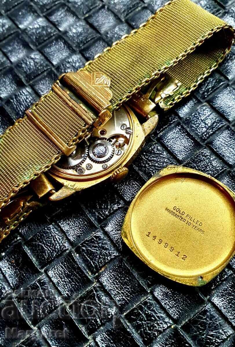 Auction  Gold-plated military watch, gold filled