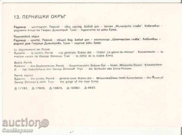 Bulgaria Card Pernik Pernik District with price 0.80 BGN | € 0.41