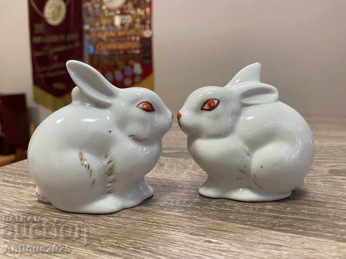 Doi iepurași vintage din porțelan, Polonne, URSS / Ucraina cu preț € 15.00 | 29.34 BGN