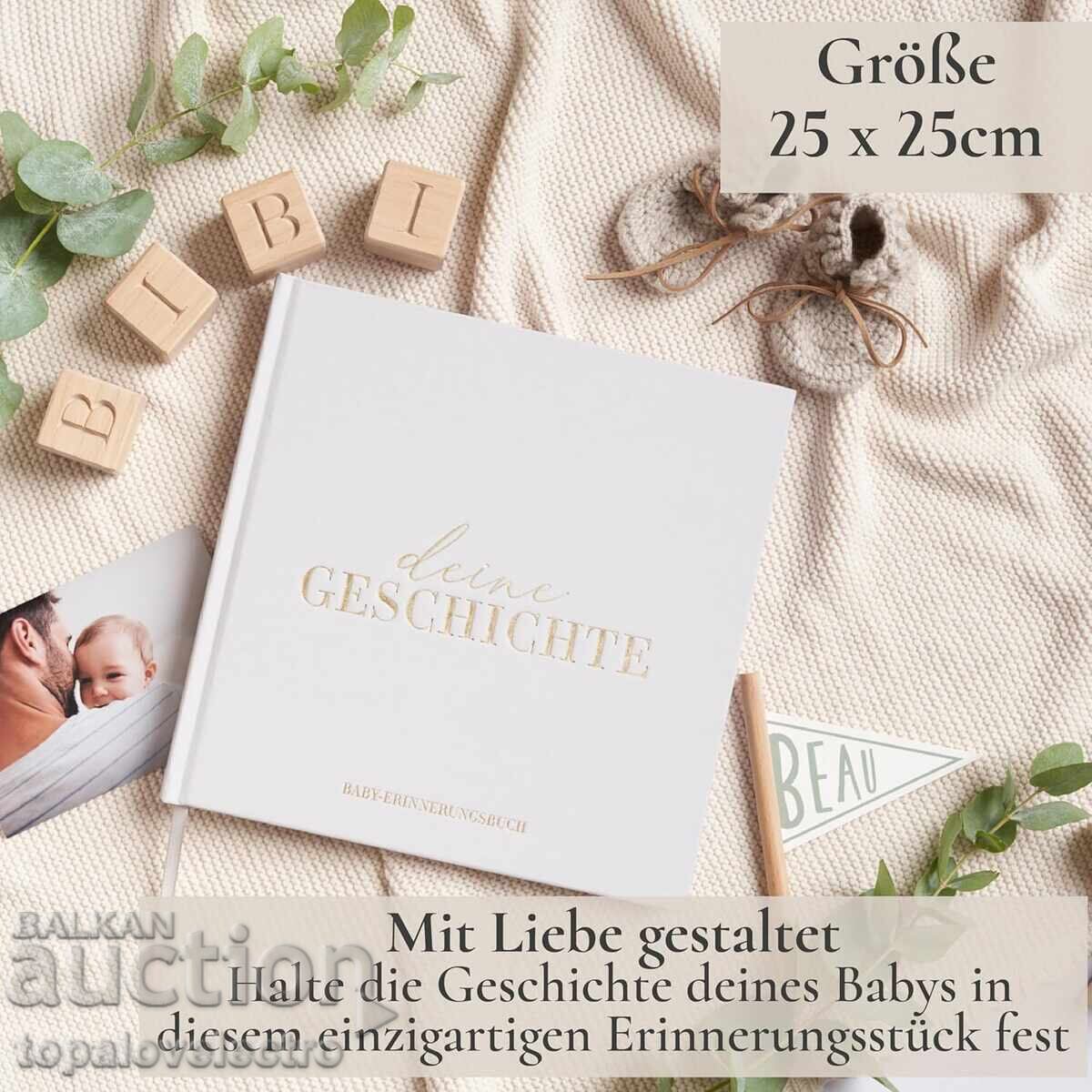 ΚΑΙΝΟΥΡΙΟ! Βρεφικό ημερολόγιο, άλμπουμ φωτογραφιών, 132 σελίδες με τιμή 4.00 BGN | € 2.05