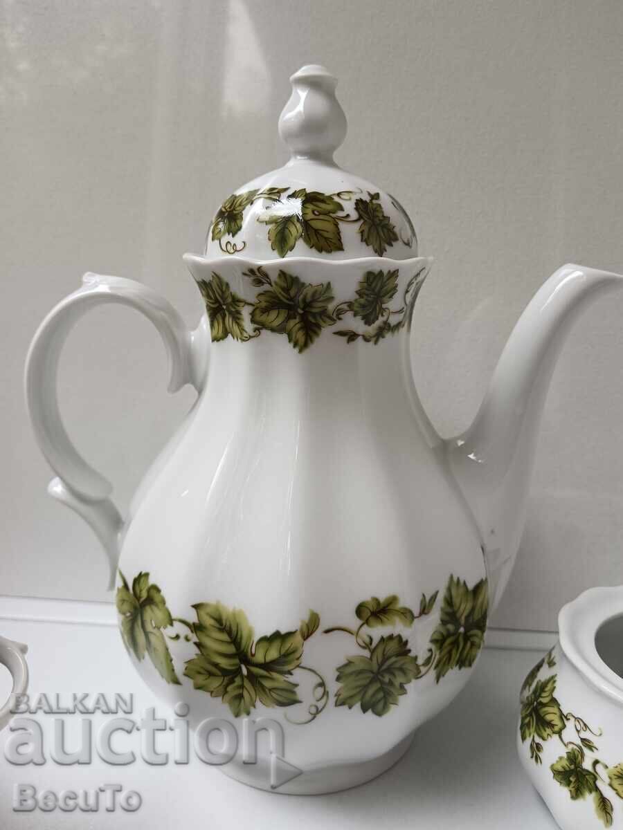 Coffee service, Bavaria, vine leaf decor with price 110.00 BGN | € 56.24