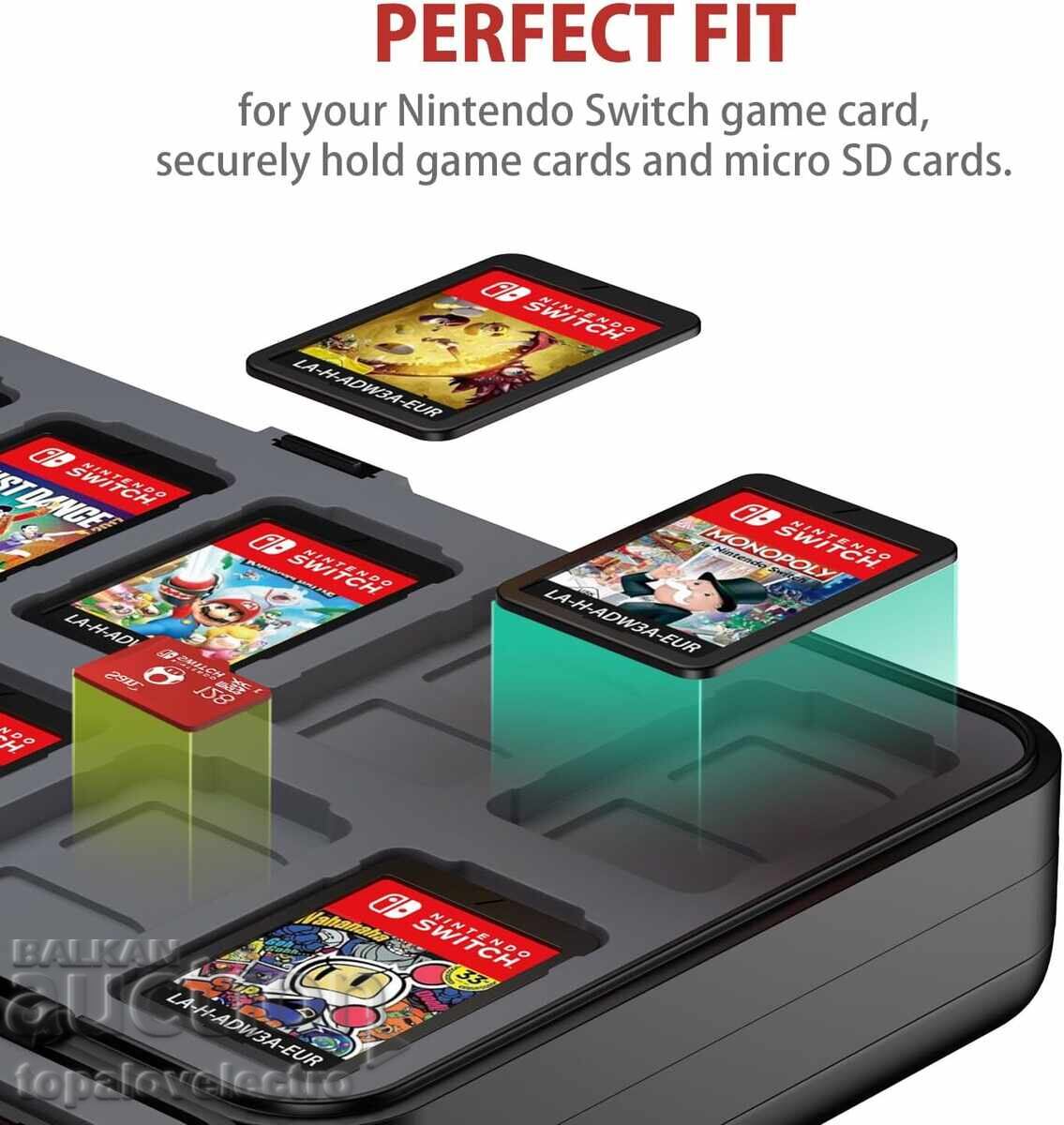 НОВА! Кутия за игри за Nintendo Switch/OLED, 48 слота - 5