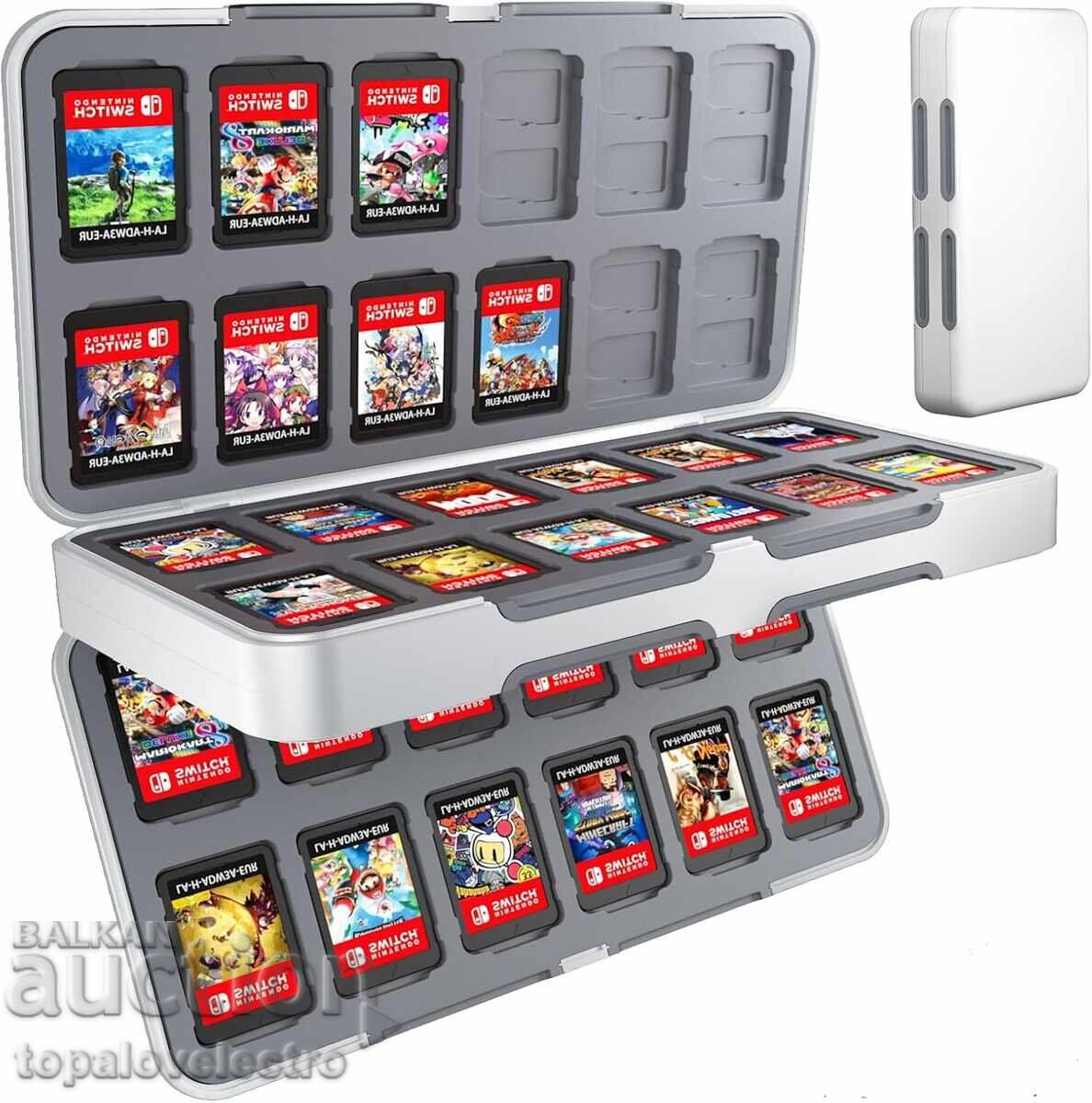 НОВА! Кутия за игри за Nintendo Switch/OLED, 48 слота