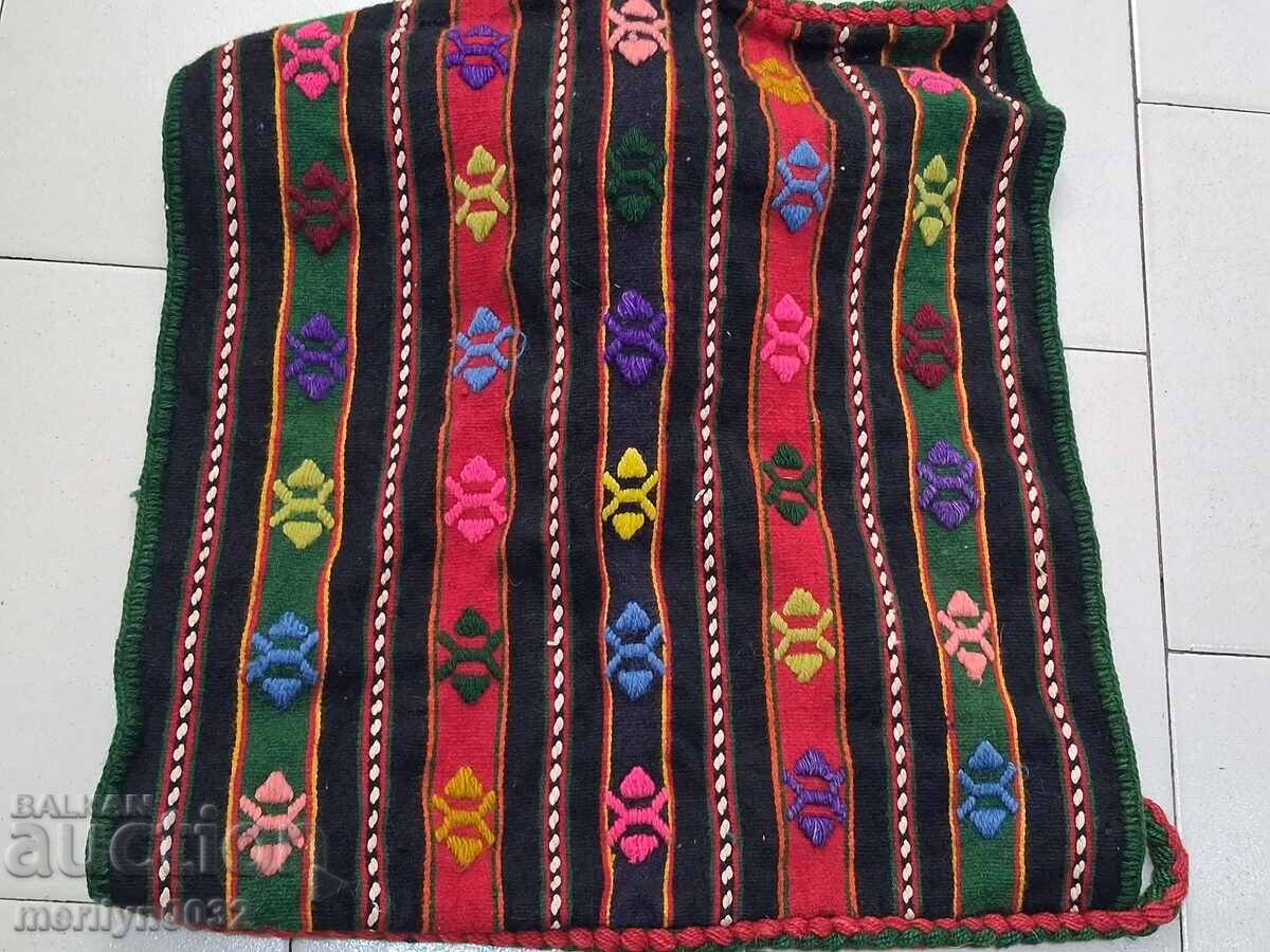 Old hand-woven baby cradle, bochcha, embroidery, rug - 7