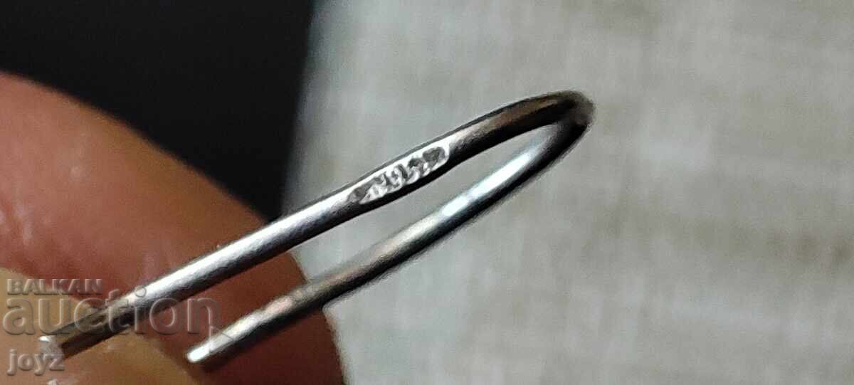 Доставка на СРЕБЪРНИ ОБЕЦИ със СЕДЕФ 2 ГРАМА / ПРОБА 925