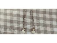 СРЕБЪРНИ ОБЕЦИ със СЕДЕФ 2 ГРАМА / ПРОБА 925