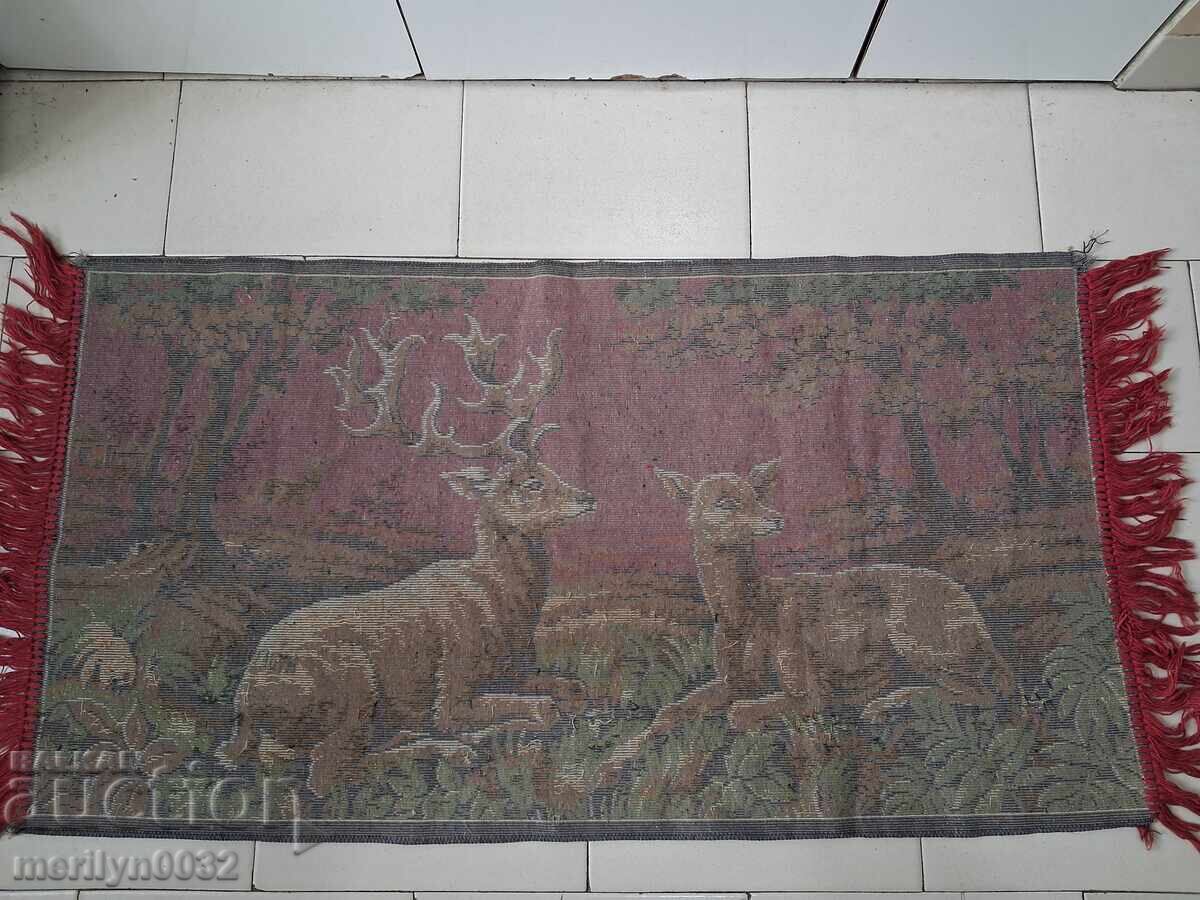 Παλιό βελούδινο χαλί τοίχου, χαλί, πάνελ, εικόνα χαλί - 6