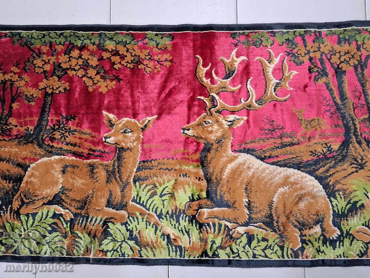 Παλιό βελούδινο χαλί τοίχου, χαλί, πάνελ, εικόνα χαλί