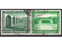 Germany Reich - 1936 - Modern Buildings - 2-K from a card - ZD, stamp