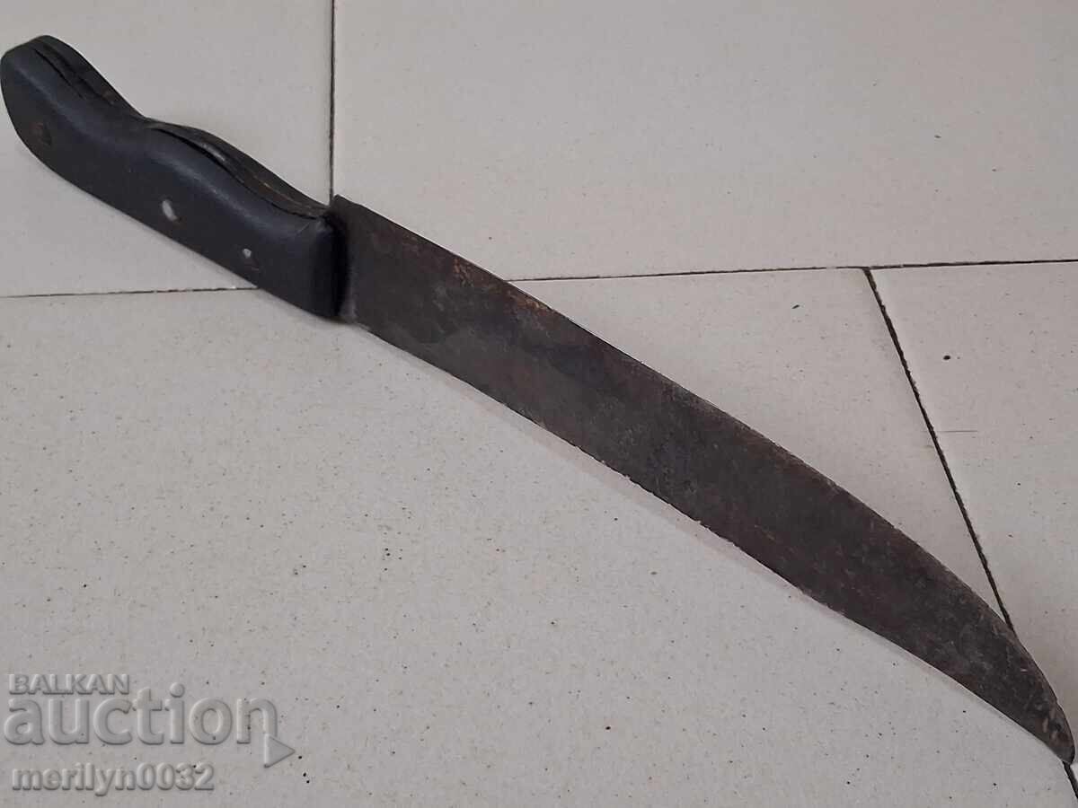 Παράδοση Παλιό σφυρήλατο μαχαίρι, καρακουλάκ, λεπίδα βοσκού, σιμιτάρι