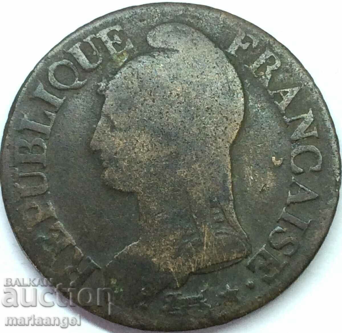 France 5 centimes 1799 LAN 8 France Consulate of Napoleon with price 21.01 BGN | € 10.74 France 5 centimes 1799 LAN 8 France Consulate of Napoleon with price 21.01 BGN | € 10.74