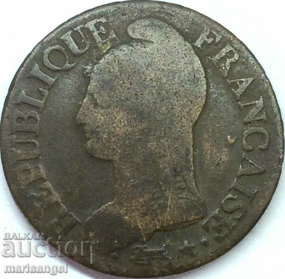 France 5 centimes 1799 LAN 8 France Consulate of Napoleon France 5 centimes 1799 LAN 8 France Consulate of Napoleon
