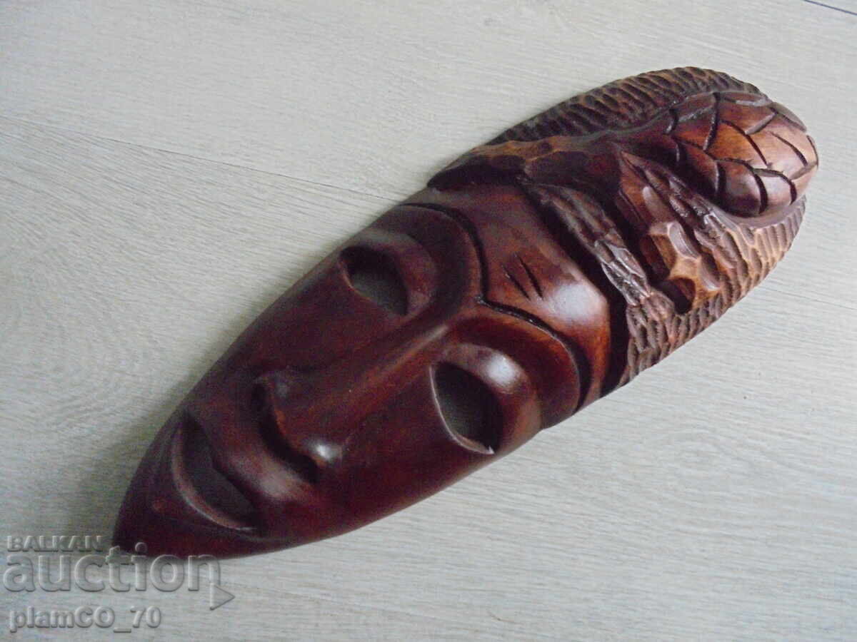 №8313 Old wooden mask / panel - handmade - 5 №8313 Old wooden mask / panel - handmade - 5