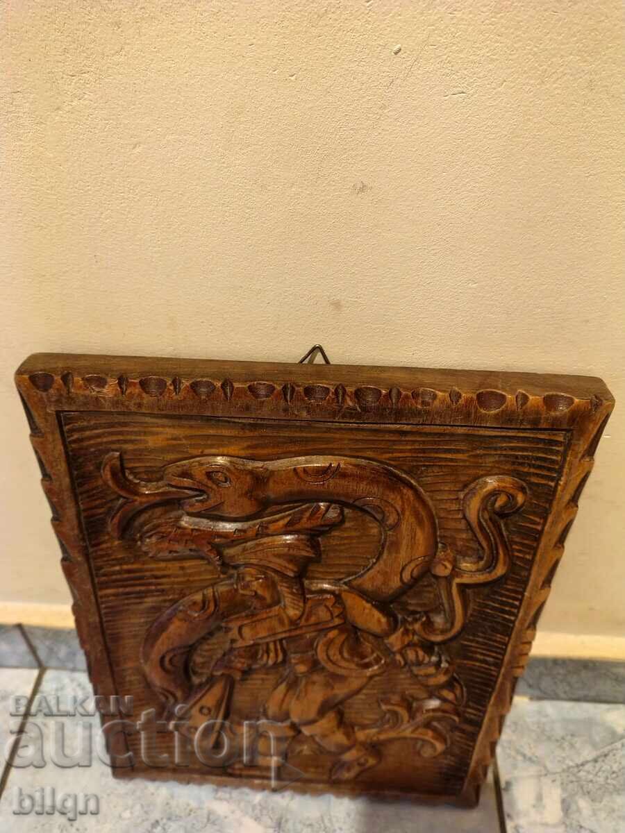 Εξαιρετικό Παλιό Πίνακας Ξυλογλυπτικής - Αζτέκοι Και Μάγια με τιμή 39.98 BGN | € 20.44