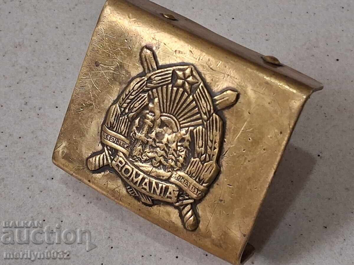 Σοσιαλιστικό ρεύμα για στρατιωτική ζώνη στρατιωτική πόρπη Ρουμανία με τιμή 61.00 BGN | € 31.19