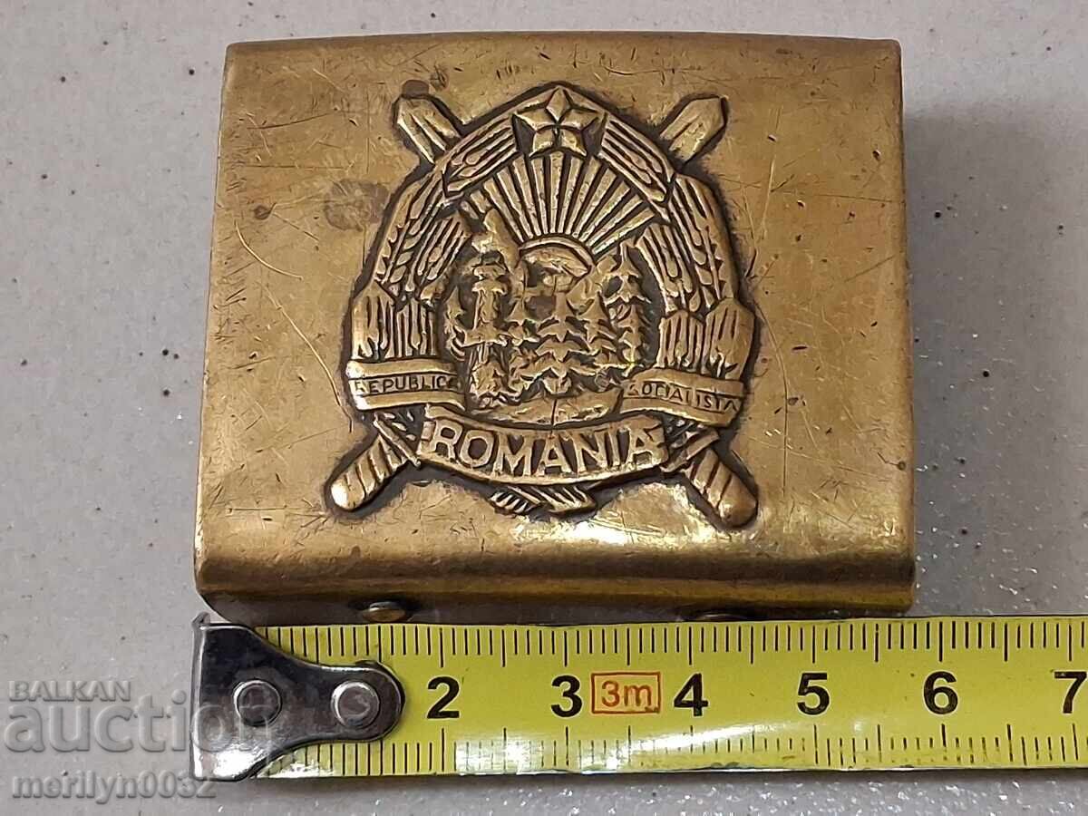 Σοσιαλιστικό ρεύμα για στρατιωτική ζώνη στρατιωτική πόρπη Ρουμανία - 6