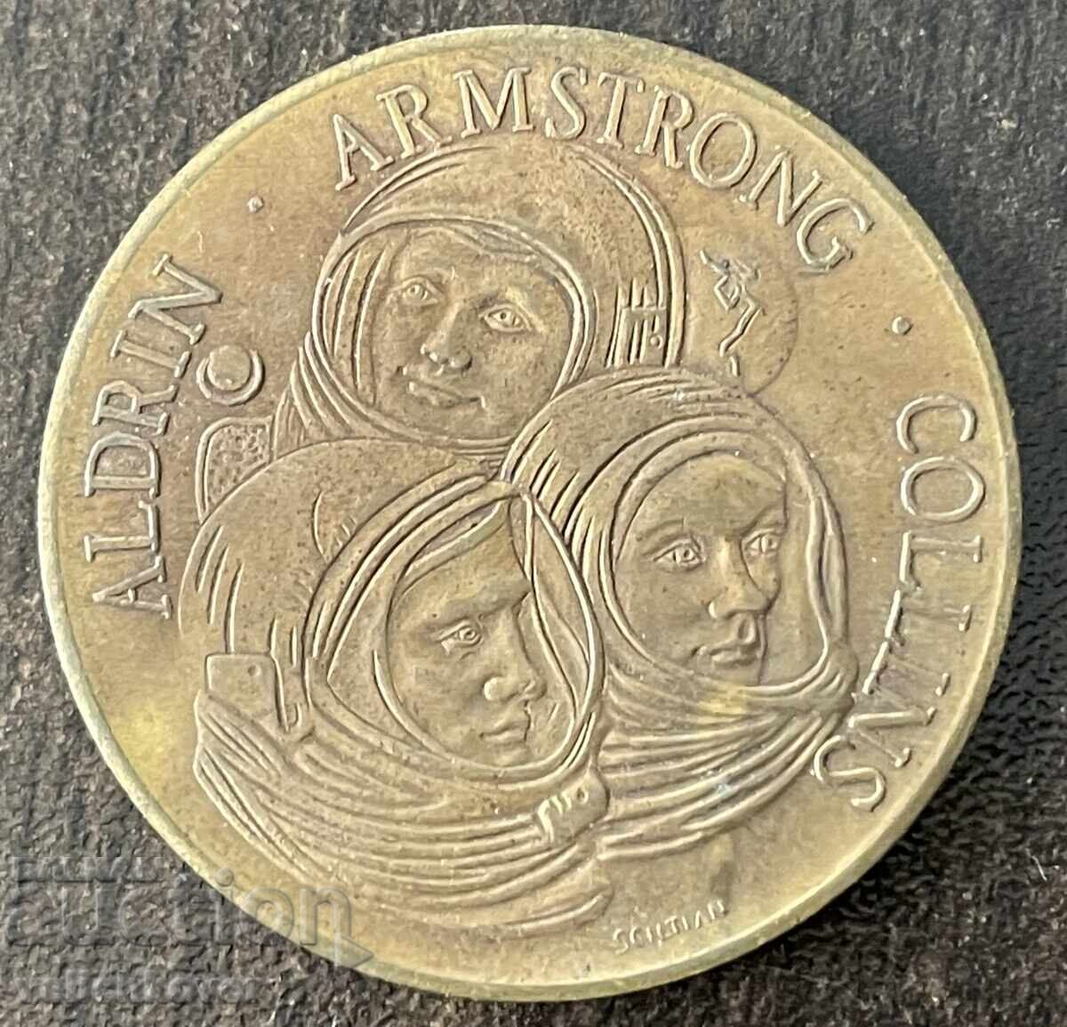 41906 Δολάρια ΗΠΑ διαστημικό νόμισμα Αποστολή Απόλλων 11 στο διάστημα