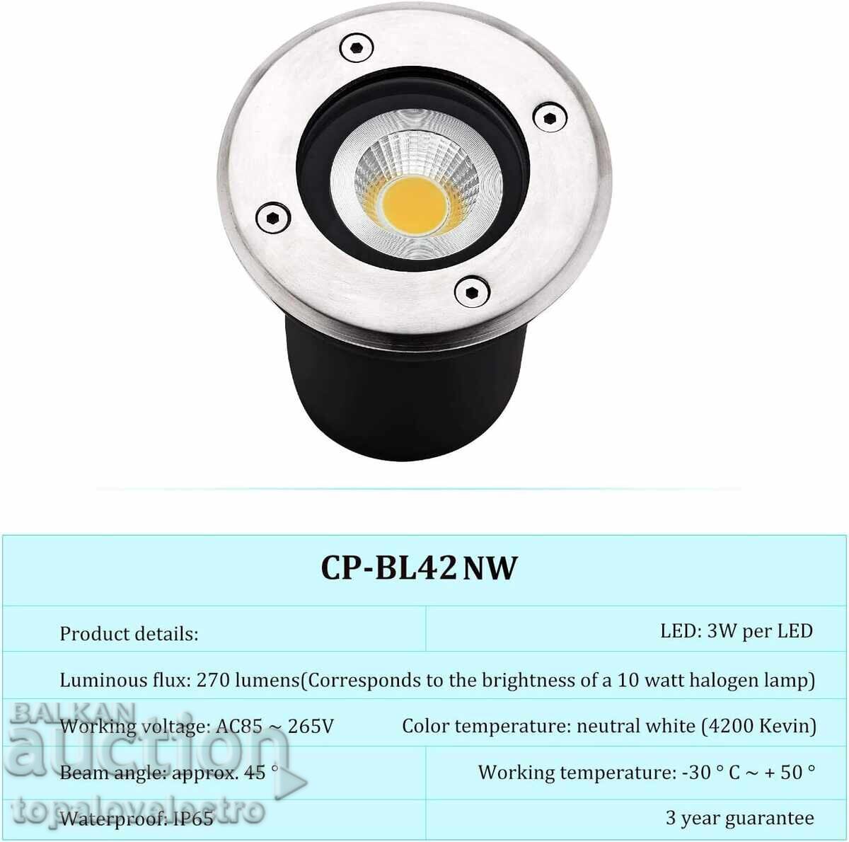 ΚΑΙΝΟΥΡΓΙΑ! Σετ 3 τμχ. Ενσωματωμένα LED Φωτιστικά Δαπέδου GU10, 3W - 6 ΚΑΙΝΟΥΡΓΙΑ! Σετ 3 τμχ. Ενσωματωμένα LED Φωτιστικά Δαπέδου GU10, 3W - 6