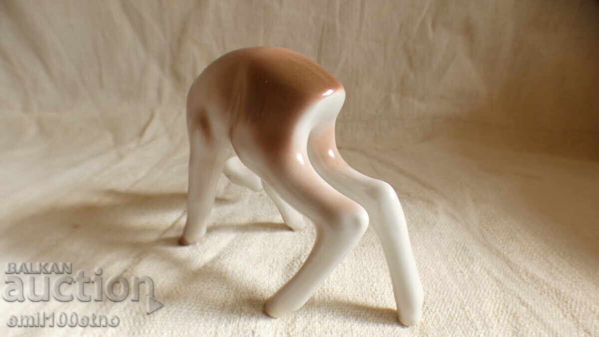 Figurină Căprioară porțelan vechi bulgăresc - 5