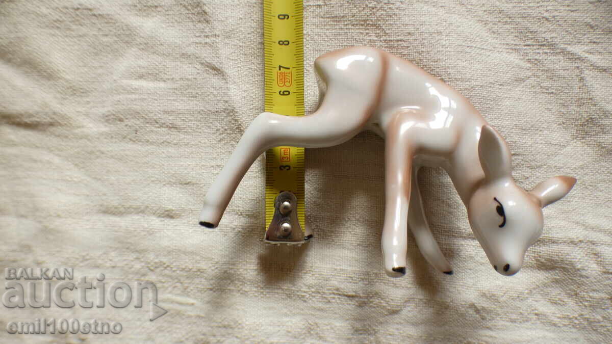Figurină Căprioară porțelan vechi bulgăresc - 7