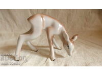 Figurină Căprioară porțelan vechi bulgăresc