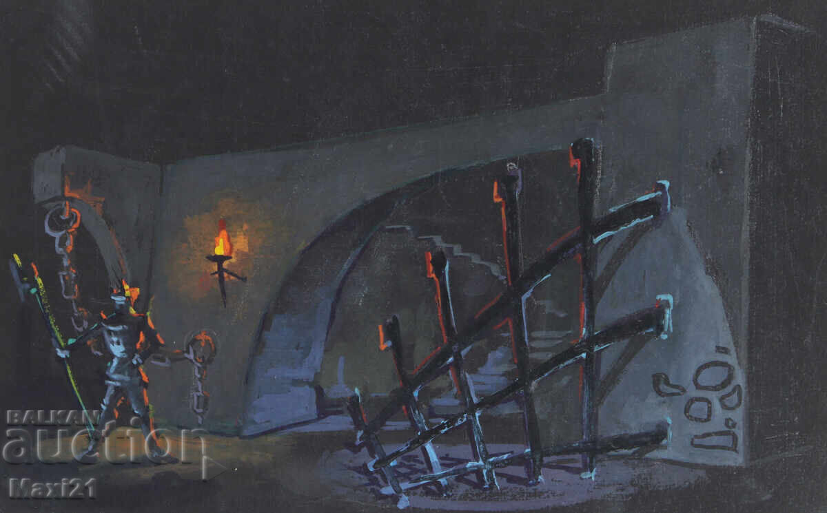 Έργο γκουάς, σκηνογραφία, εσωτερικό - 5