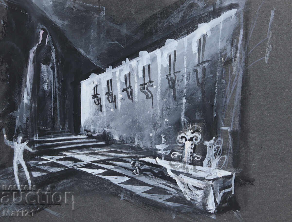 Картина гваш сценография - 5