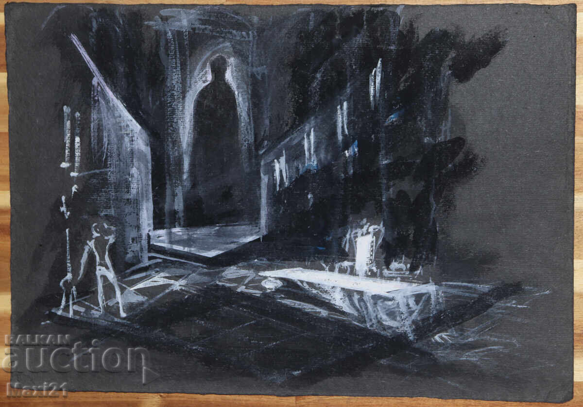 Картина гваш сценография - 6