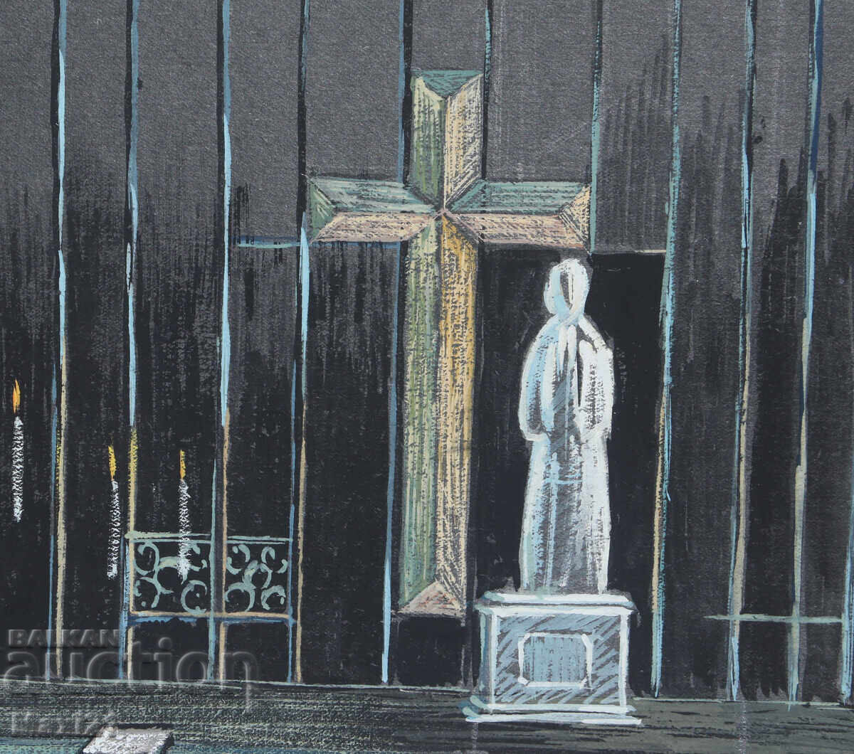 Картина гваш сценичен декор - 6