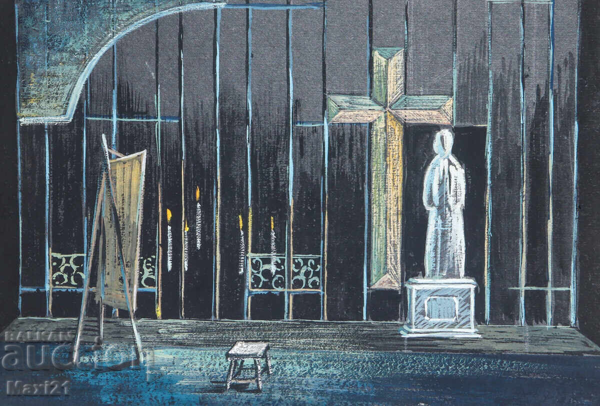 Картина гваш сценичен декор