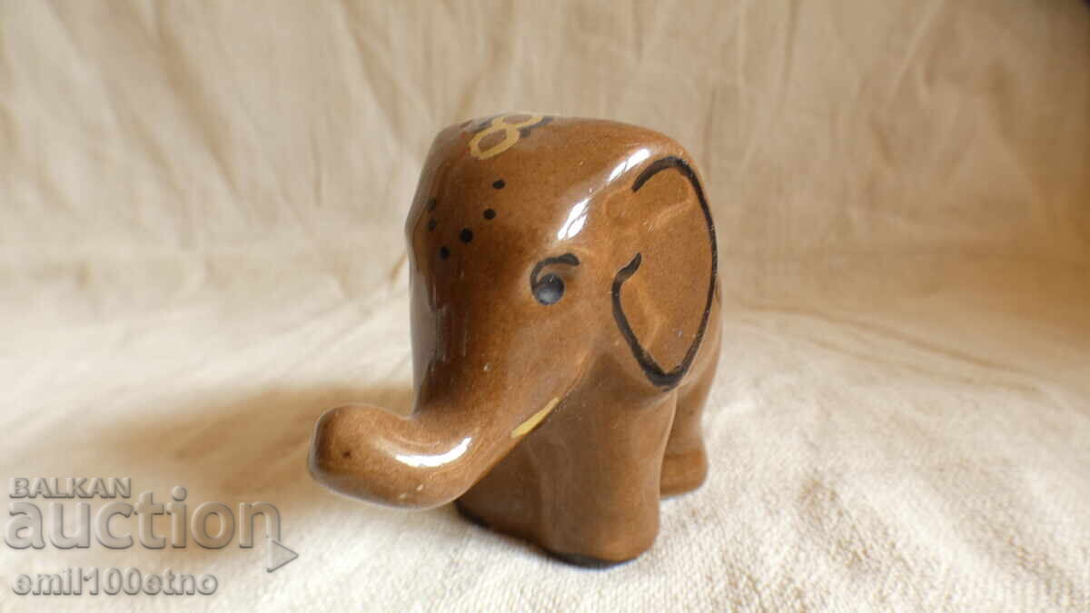 Auction Elephant Figure Toothpick Holder Old Bulgarian Porcelain Auction Elephant Figure Toothpick Holder Old Bulgarian Porcelain