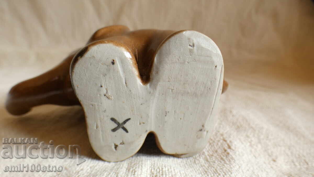 Elephant Figure Toothpick Holder Old Bulgarian Porcelain - 5 Elephant Figure Toothpick Holder Old Bulgarian Porcelain - 5