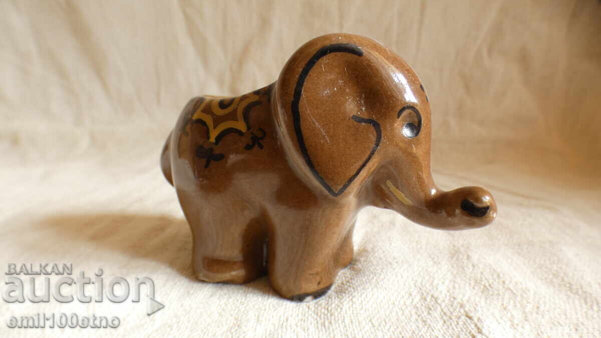 Elephant Figure Toothpick Holder Old Bulgarian Porcelain Elephant Figure Toothpick Holder Old Bulgarian Porcelain